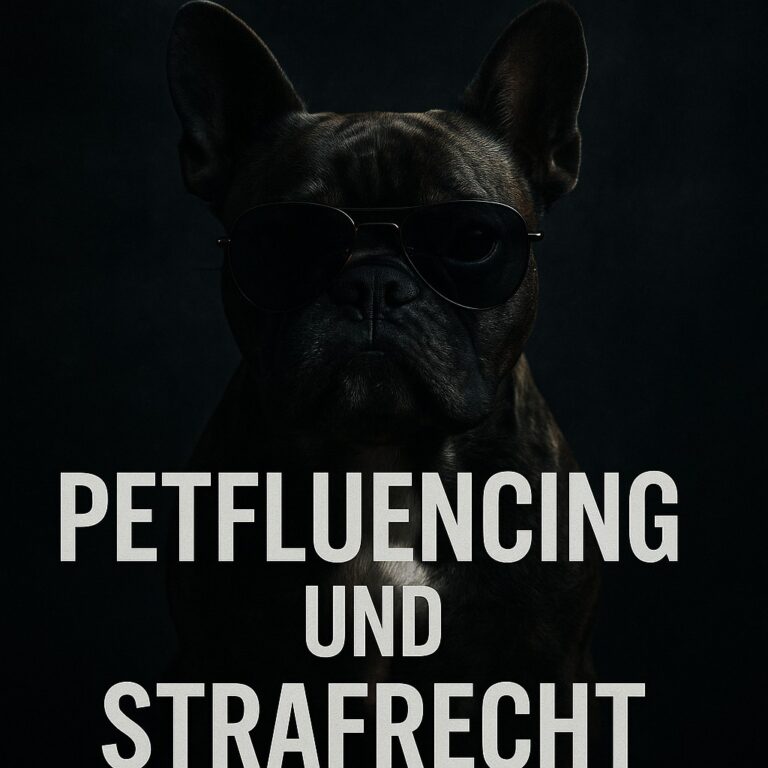 Ein französischer Bulldogge mit Sonnenbrille erscheint ernst.